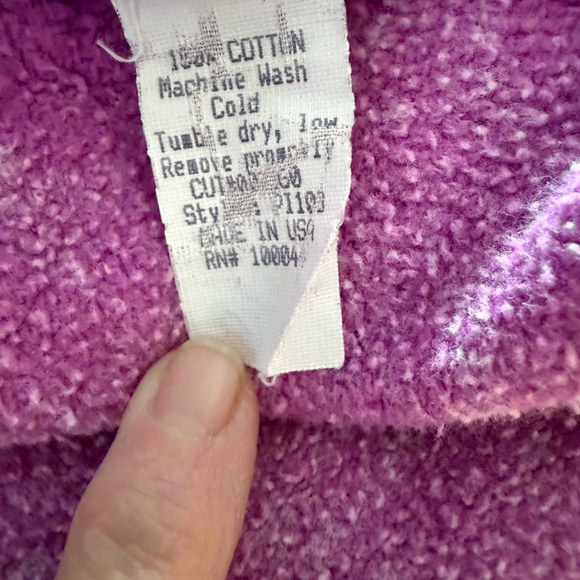 Women’s Very Unique Pink Wash Sweatshirt - Picture 7 of 7